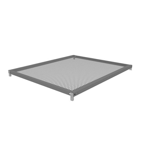 Tennsco Z-Line Additional Perf. Steel Shelf W/ Clips, 42"Wx36"Dx1 5/16"H, Gry ZMPS-4236-MGY - main